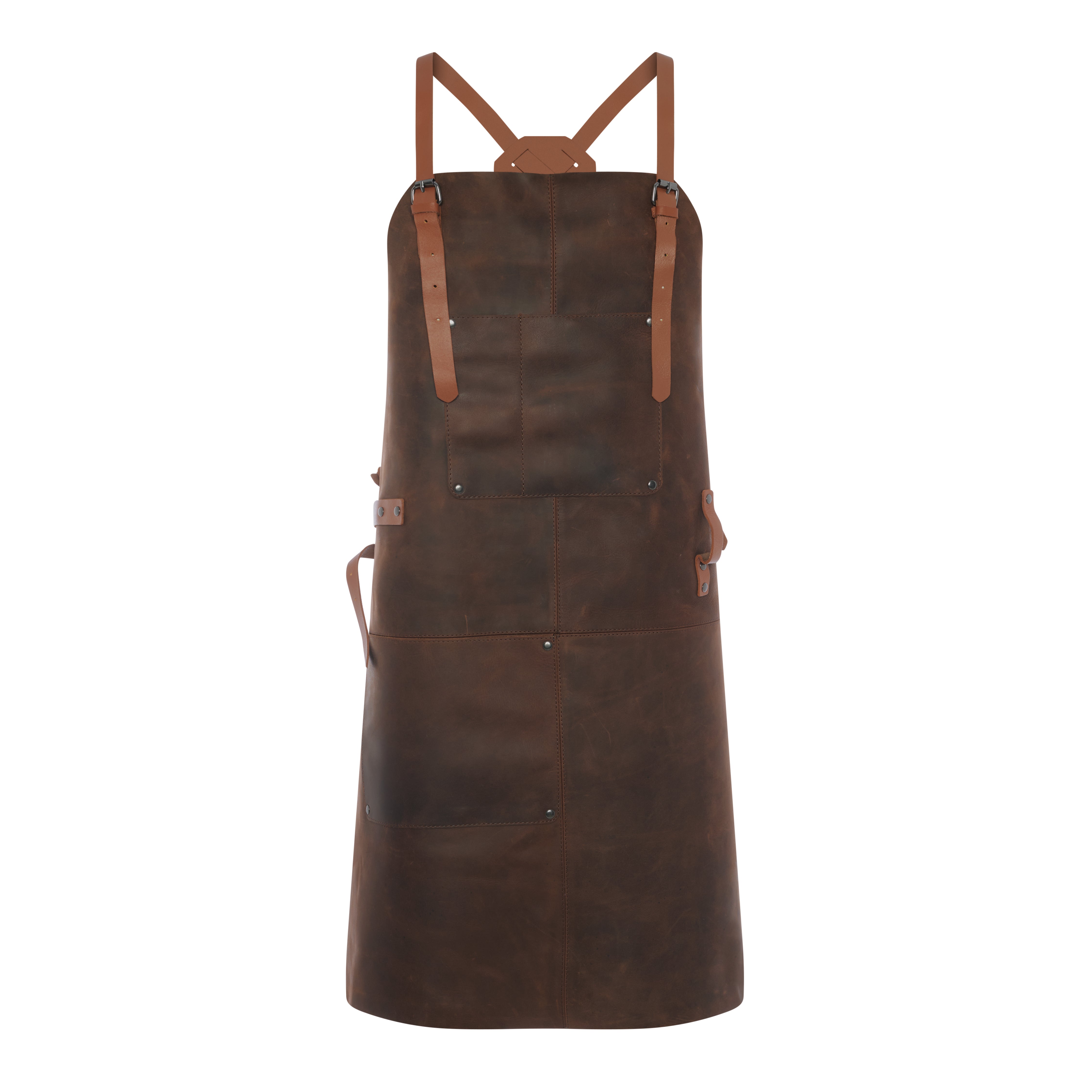 Genuine Leather Apron for Men & Women – Adjustable, Eco-Tanned
