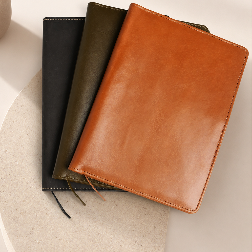 Black Olive Tan journal Cover
