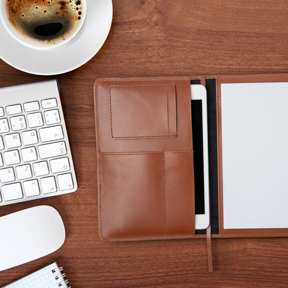 
                  
                    A5 Cognac Brown Journal Cover and Padfolio
                  
                