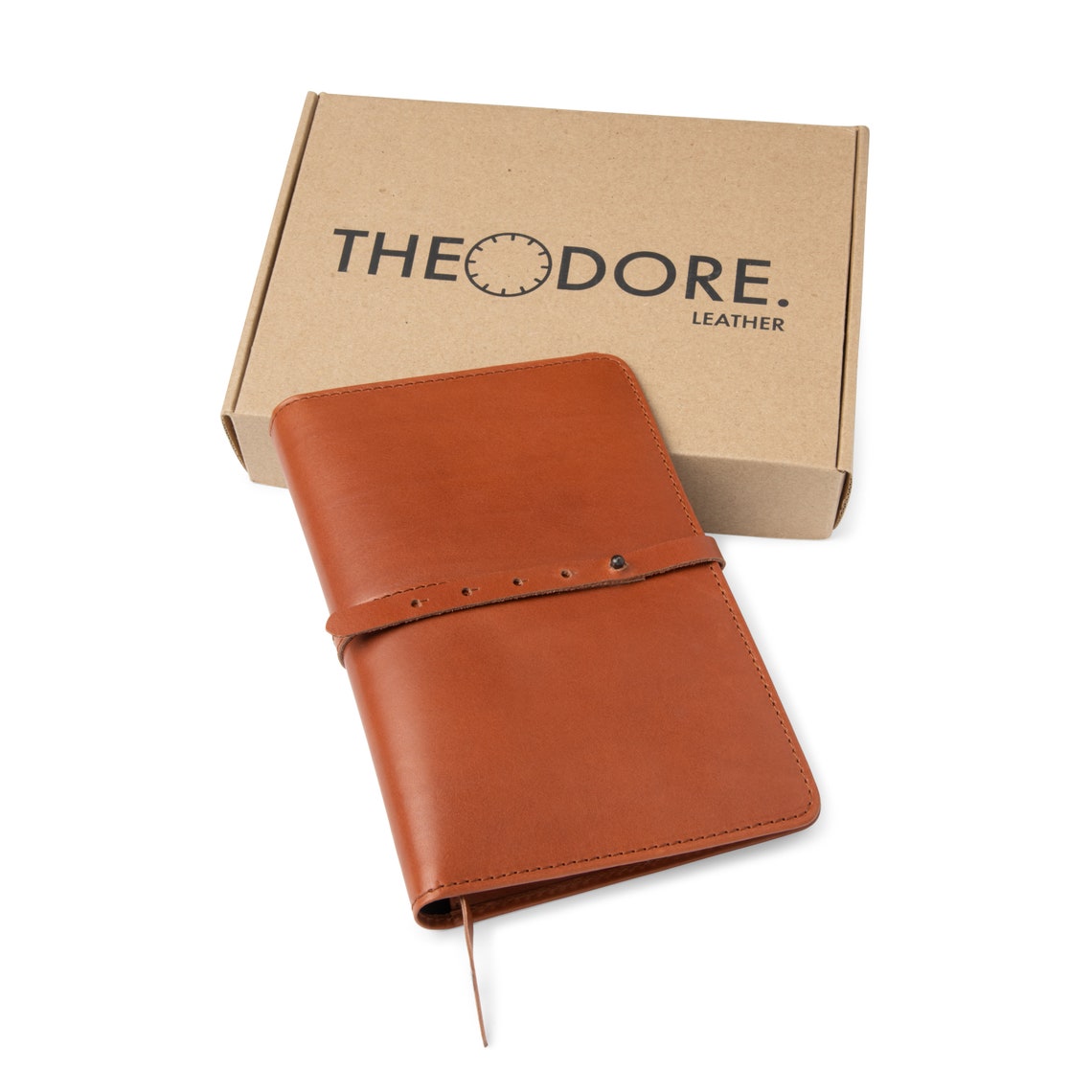 A5 Cognac Leather Journal Cover