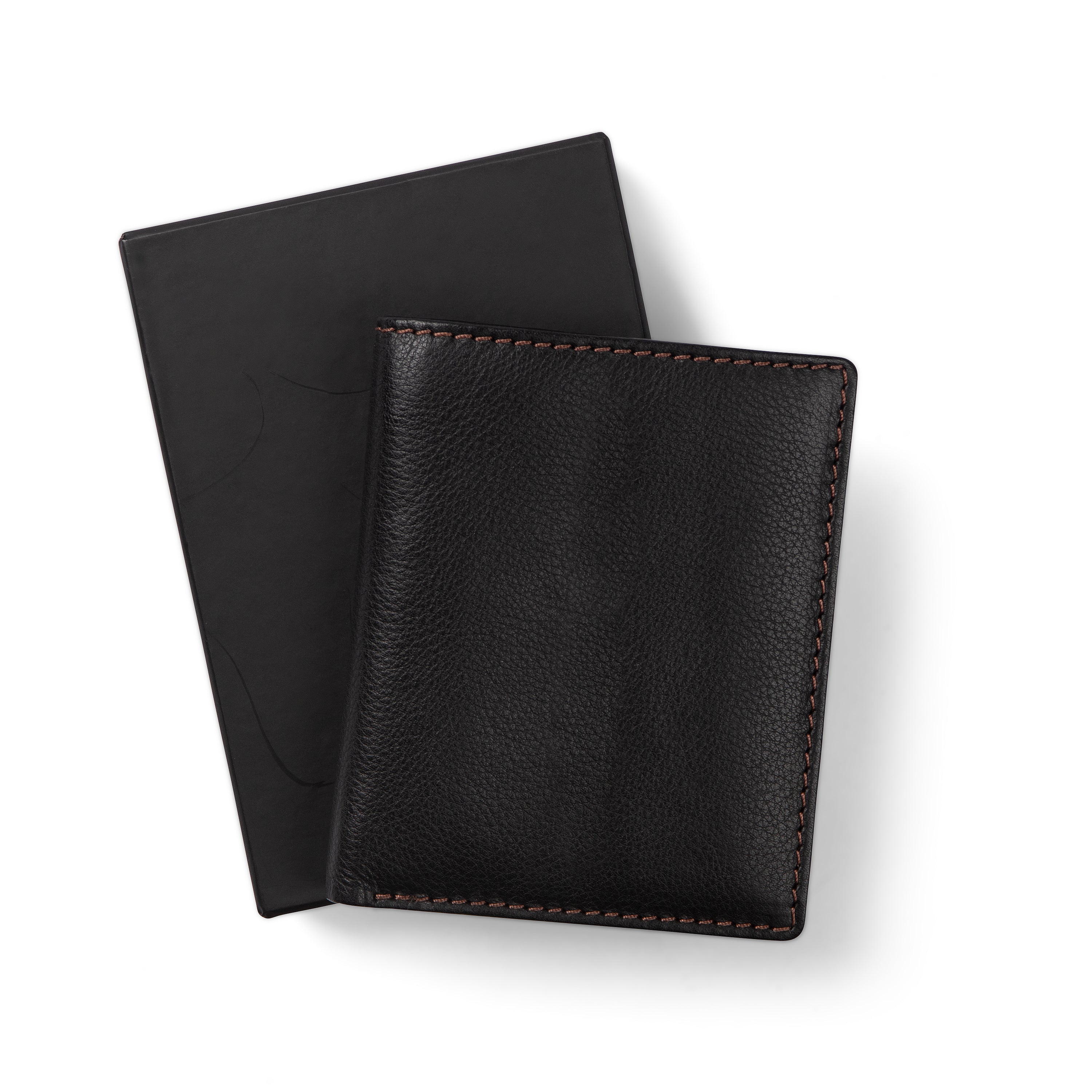 Leatherology Black Onyx Men's Vertical Bifold Wallet